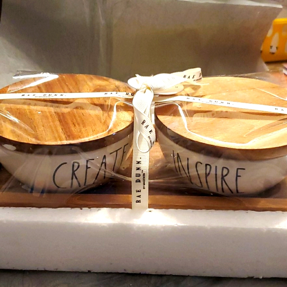 Rae Dunn Inspire and Create Bowls New